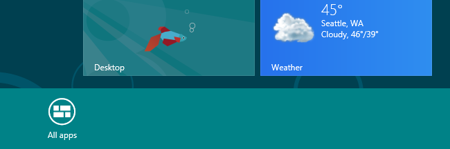 All Apps button Windows 8 All Apps button Windows 8
