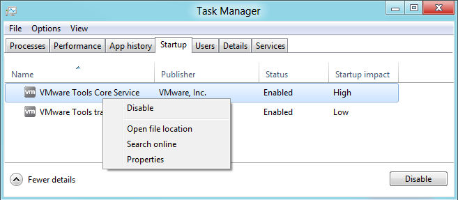 Startup - Task Manager - Windows 8 Startup - Task Manager - Windows 8