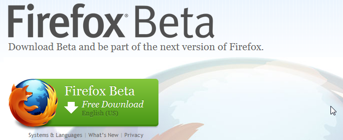 Firefox Beta download