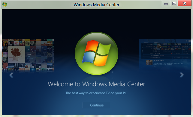 Media Center Windows 8