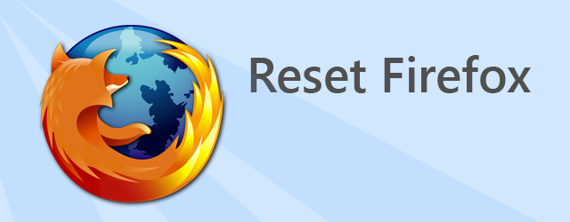 Reset Firefox feature