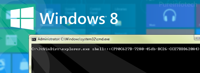 Shell command Windows 8