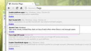 Stacked Tabs in Chrome 20
