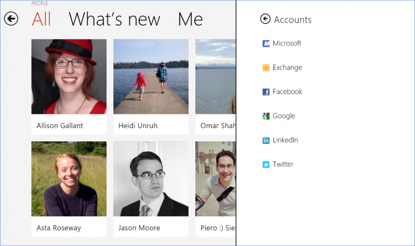 Windows 8 People app