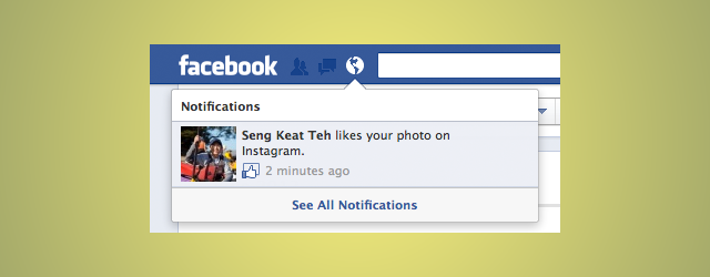 Facebook like notification in the wall