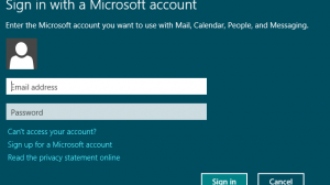 Mail Windows 8 app