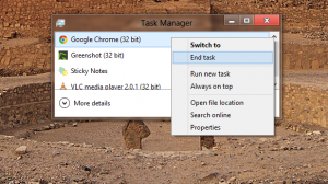 Closing Metro app Windows 8