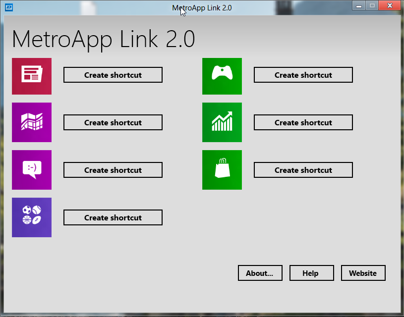 MetroApp Link app interface