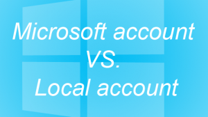 Windows 8 different account types