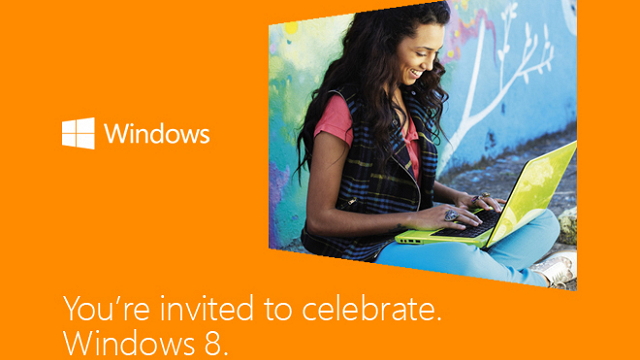 Windows 8 launch invitation