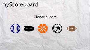 Keep scores with myScoreboard app