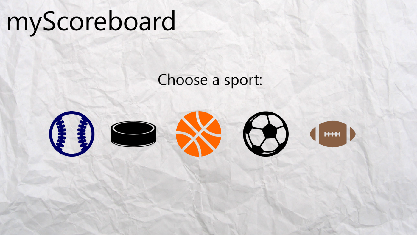 Keep scores with myScoreboard app