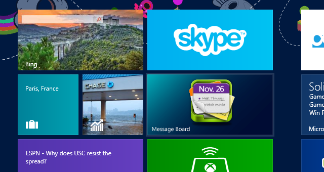 Win 8 tile apps not working