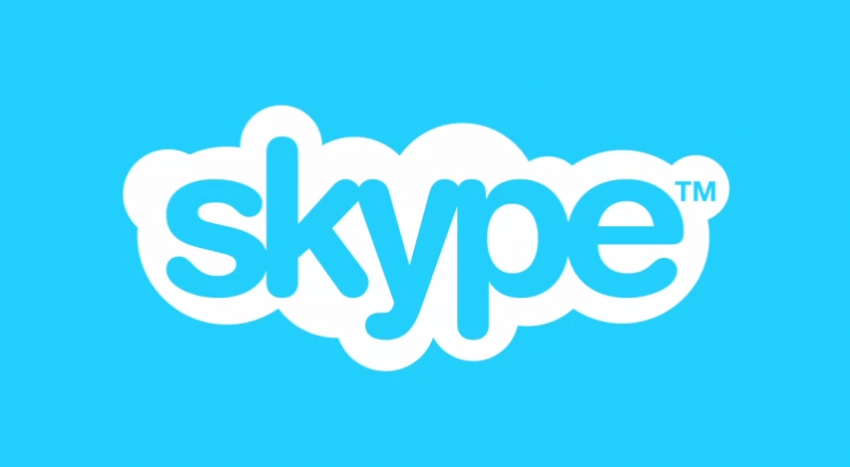 Microsoft Skype blue