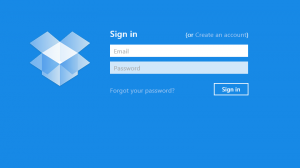 Win 8 Dropbox app