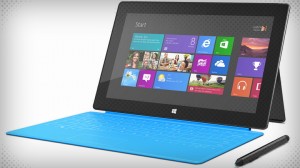 Surface Pro with blue touch cover
