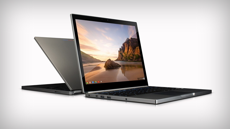 Two Chromebook Pixel white background