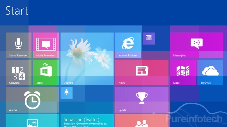 win blue start screen art