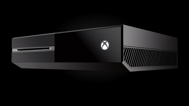 Xbox One console angle view with black background 780_wide