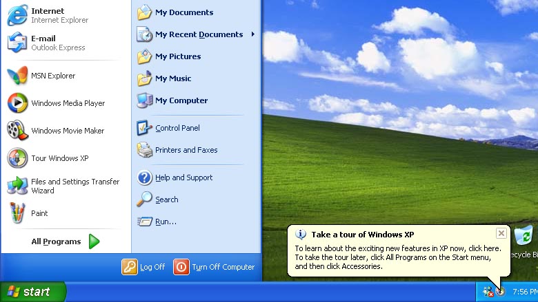Start menu Windows