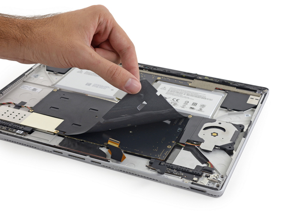 Surface Book teardown A look inside of the laptop shows it's almost