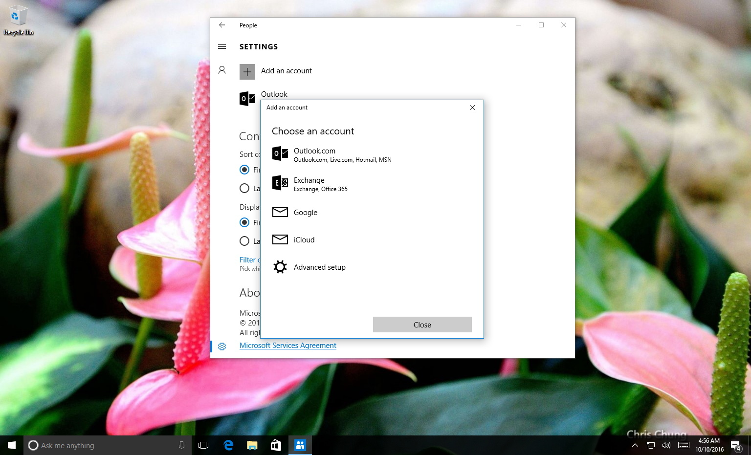 How To Import Gmail ICloud Exchange Contacts To People App On Windows 