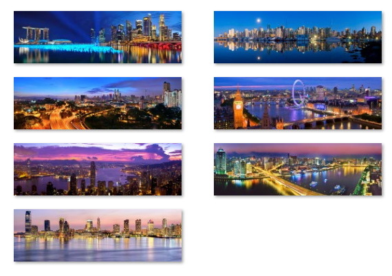 Cityscapes Panoramic theme for Windows (download