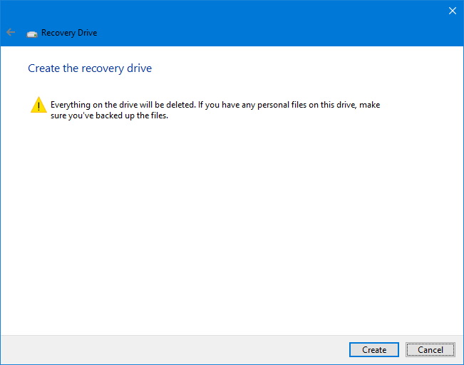 How To Create A Recovery Drive On Windows 10 Pureinfotech