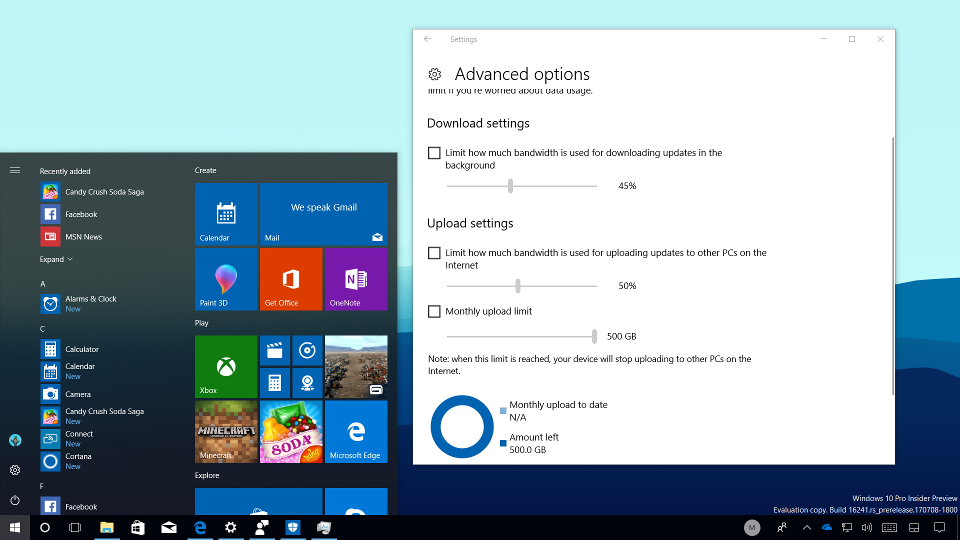 Hands On With Windows 10 Build 16241 Features And Changes Pureinfotech