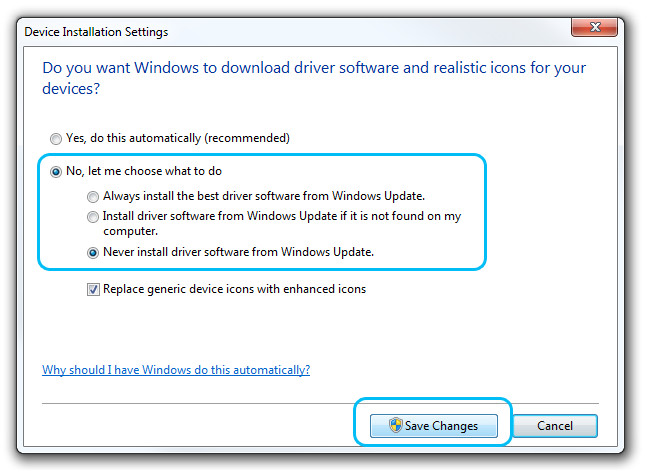 Download and install перевод. Device installation settings Windows 10. Device installation settings. Cline installation settings.