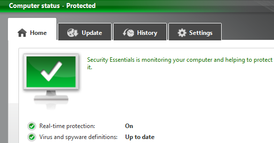 security essentials antivirus software