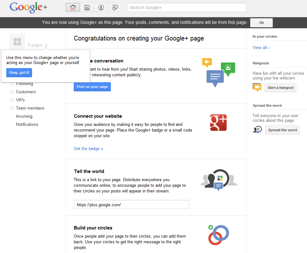 Create Your Own Page
