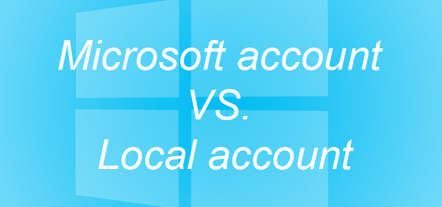 Microsoft Vs Local Account