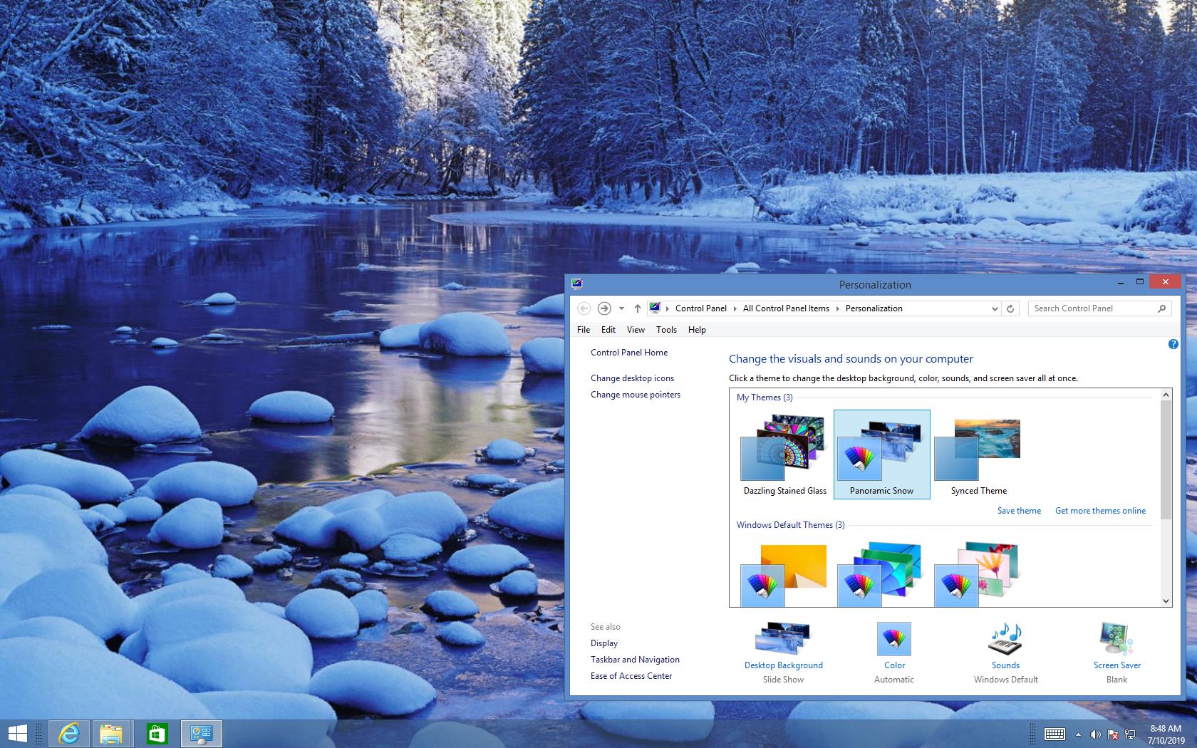 Desktop Fun: Snow Panoramic theme for Windows /RT (dual monitor) -  Pureinfotech