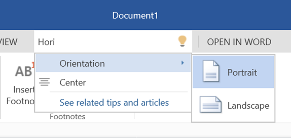 Tell Me new Office Web Apps feature included in January 2014 update