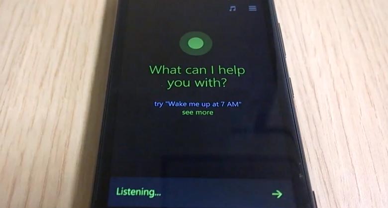 Cortana for Windows Phone 8.1 video demo