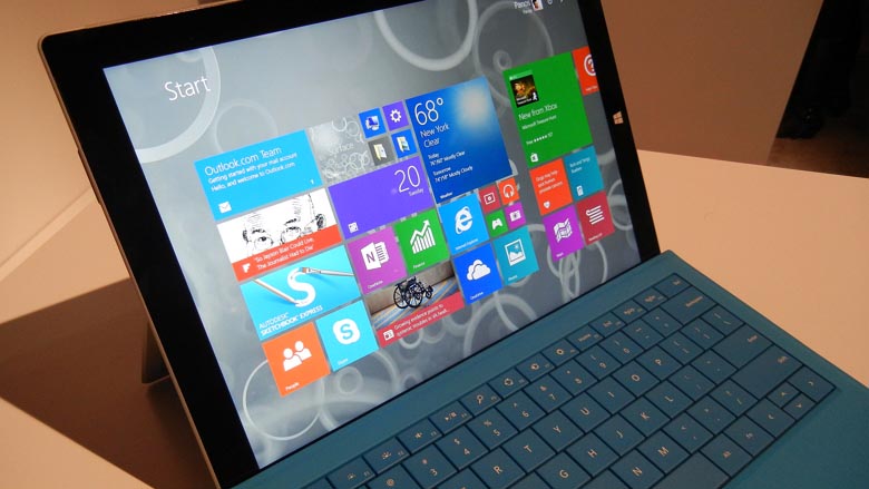 Surface Pro 3 with Type Cover at Surface event in NYC