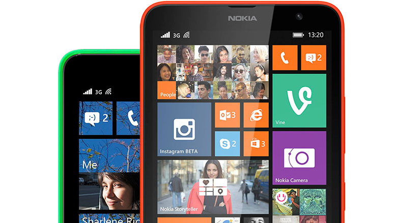 Lumia Cyan update Start screen