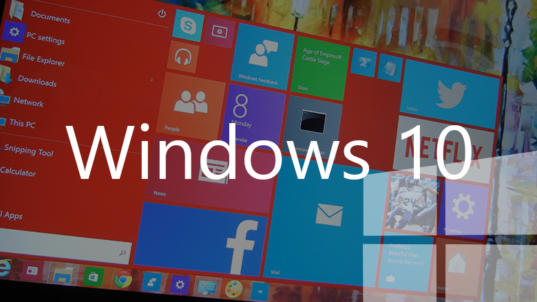 Windows 10 red Start menu