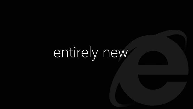 Microsoft web browser entirely new