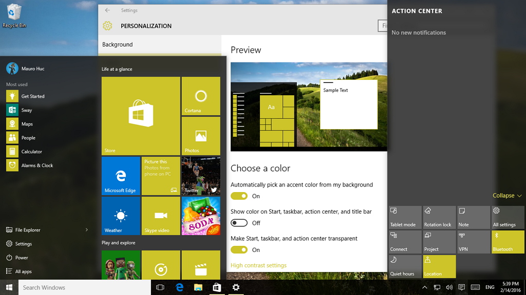 Windows 10 Transparency mang đến cho bạn một kiểu trải nghiệm thú vị để sáng tạo và trang trí cho các cửa sổ trên máy tính của mình. Tính năng này cho phép bạn thiết lập độ trong suốt cho các cửa sổ, hệ thống menu và thanh tác vụ của bạn. 