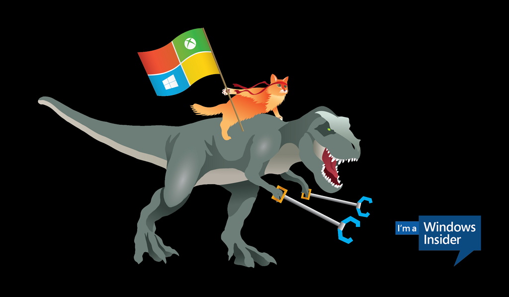 Microsoft releases new ninja cat images, including one riding a T-Rex ...