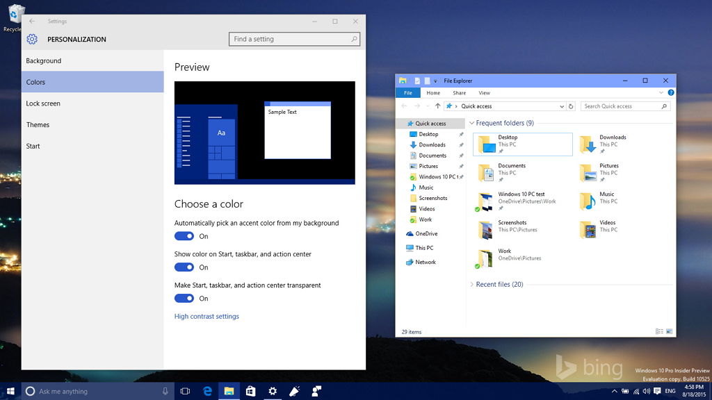 Windows 10 How to configure title bar accent color Pureinfotech