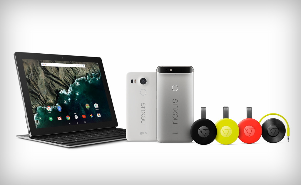 Google: Nexus, Pixel C, Chromecast