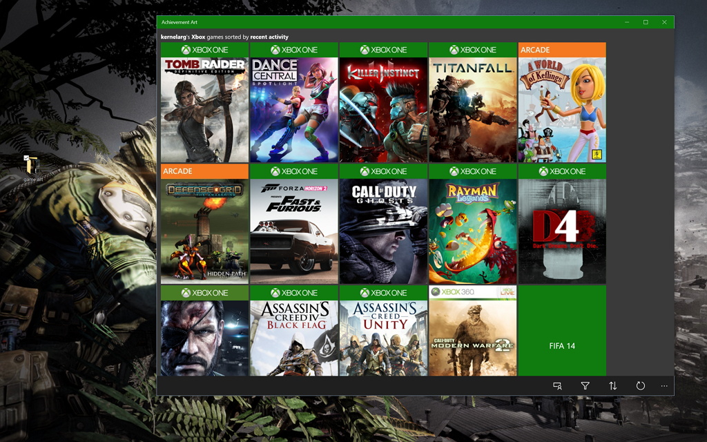 How to set Xbox One achievement arts as Windows 10 desktop ...