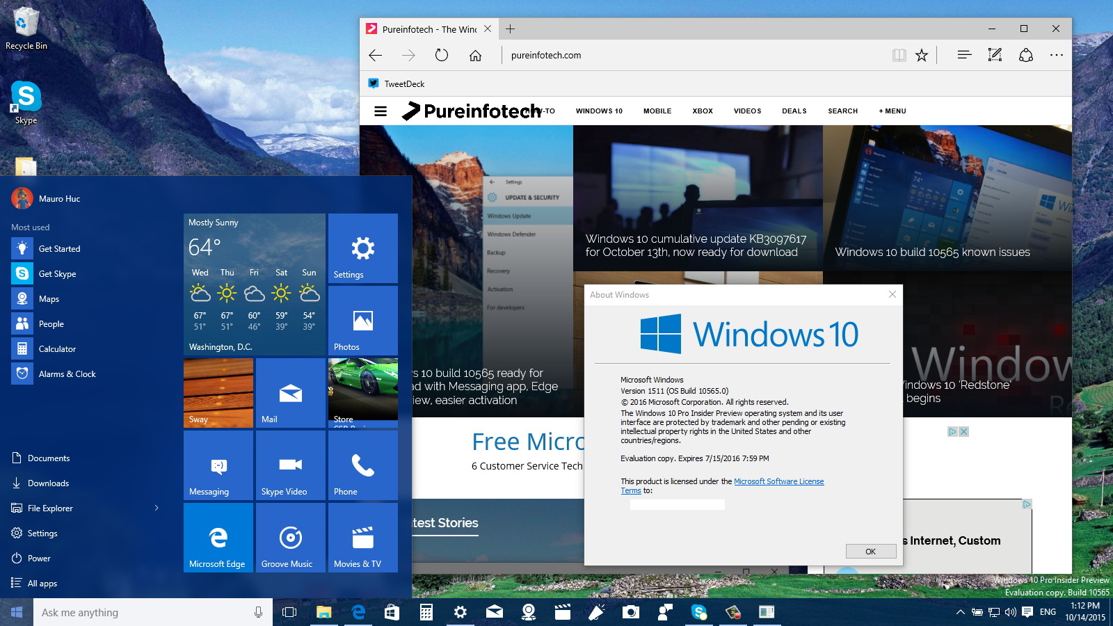 Windows 10 build 10565: Hands-on with new apps, improvements and UI ...