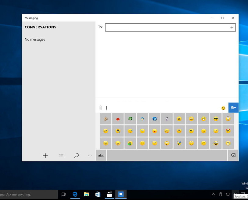 Messaging app for Windows 10