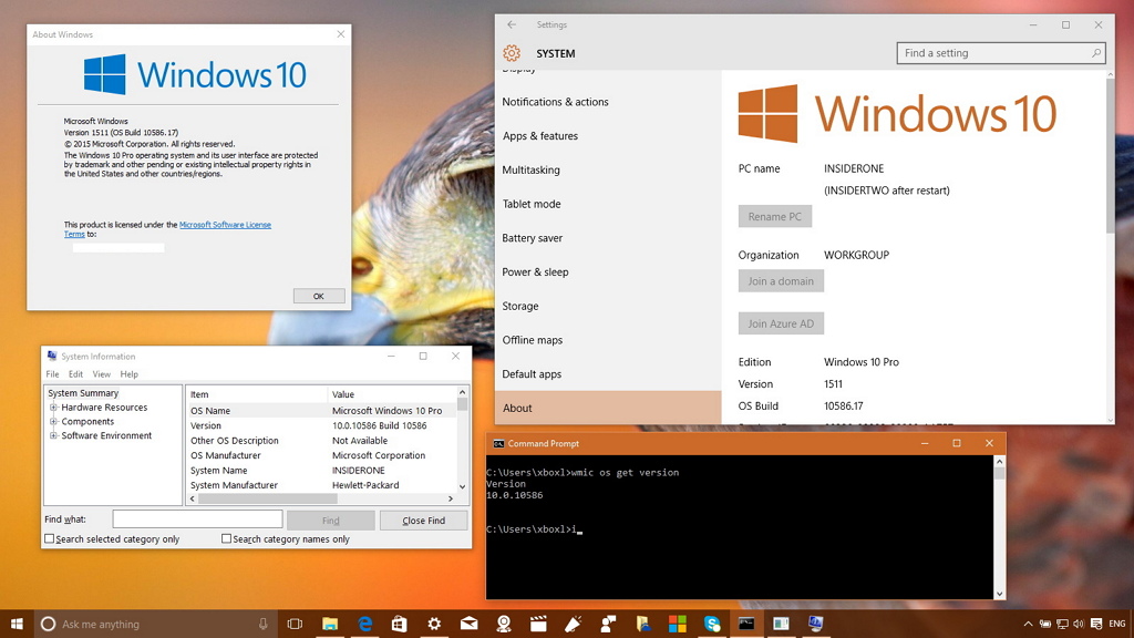 How to determine exactly the Windows 10 version on your PC • Pureinfotech