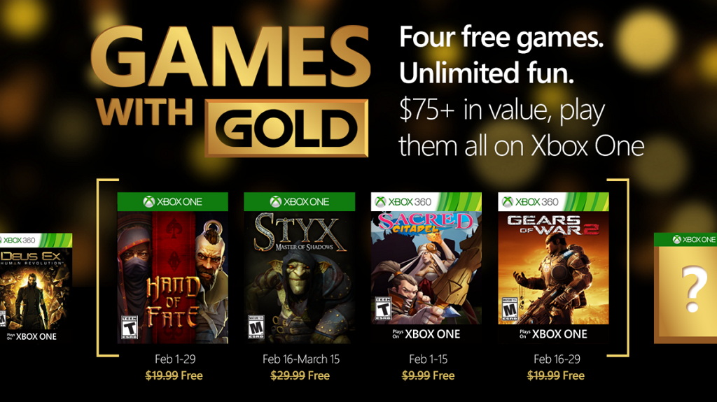 onderdak Horzel op tijd Microsoft reveals Xbox Games with Gold for February 2016 - Pureinfotech