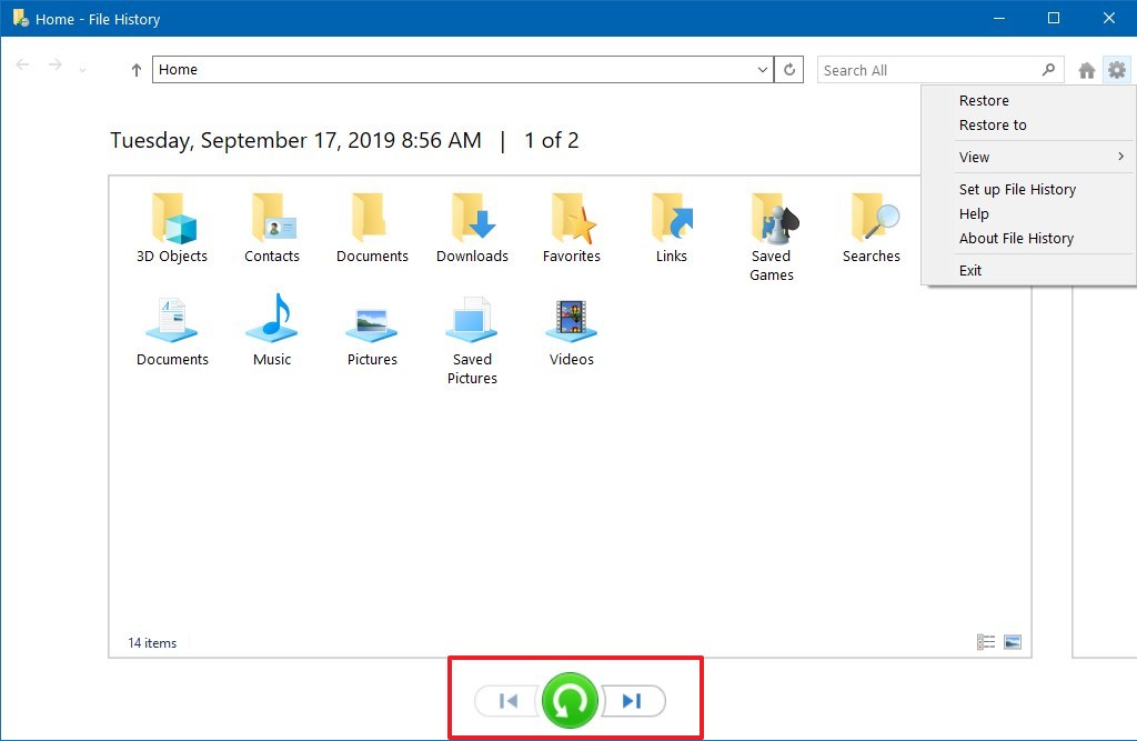 How To Use File History To Backup Files On Windows 10 - Pureinfotech